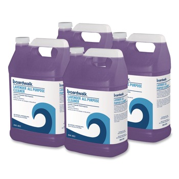 ALL PURPOSE CLEANERS AND DEGREASERS | Boardwalk 053000-41ESSN 128 oz. Bottle All Purpose Cleaner - Lavender Scent (4/Carton)