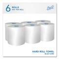 Perforated Roll & Hand Towels | Scott 43959 1-Ply 7.5 in. x 900 ft. Pro Hard Roll Paper Towels with Absorbency Pockets for Scott Pro Dispenser - Blue Core Only (6/Carton) image number 2