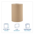 Perforated Roll & Hand Towels | Boardwalk BWK16GREEN 1-Ply 8 in. x 800 ft. Green Universal Roll Towels - Natural (6 Rolls/Carton) image number 6