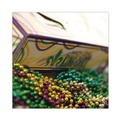 Perforated Roll & Hand Towels | SCT 2488 19 x 14 x 3.5 Mardi Gras King Cake Window Boxes - Green/Purple/White (50/Carton) image number 3