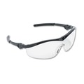Safety Glasses | MCR Safety ST110 Storm Black Nylon Frame Wraparound Safety Glasses - Clear Lens (12/Box) image number 0