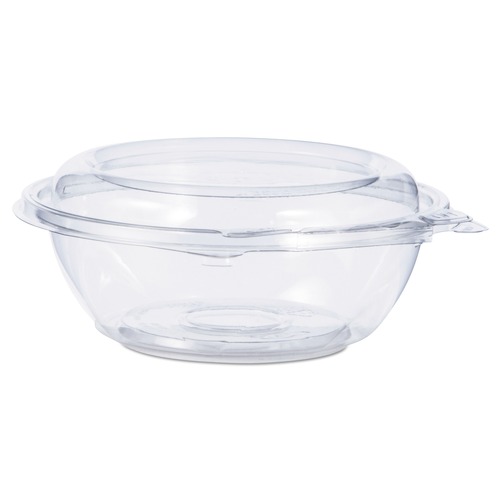 Food Storage Containers & Lids | Dart CTR8BD 5.5 in. x 2.1 in. 8 oz. Tamper-Resistant/Evident Dome Lid Bowls - Clear (240/Carton) image number 0