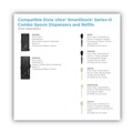 Cutlery Dispensers | Dixie SSSD120 SmartStock 10 in. x 8.75 in. x 24.75 in. Utensil Spoon Dispenser - Translucent Black (1/Carton) image number 6