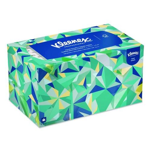 Cleaning Cloths & Wipes | Kleenex 01701 9 in. x 10.5 in. 1-Ply Cloth Hand Towels - White (120/Box) image number 0