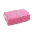 Sponges | Boardwalk A21BWK 0.9 in. Thick 3.6 in. x 6.5 in. Cellulose Sponges - Small, Pink (2/Pack, 24 Packs/Carton) image number 1