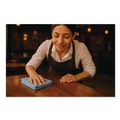 Cleaning Cloths & Wipes | Boardwalk BWK12BLUCLOTH 12 in. x 12 in. Microfiber Cleaning Cloths - Blue (12/Pack) image number 5