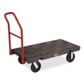Carts & Trucks | Rubbermaid Commercial FG443600BLA 24 in. x 48 in. 2000 lbs. Capacity Heavy-Duty Platform Truck Cart - Black image number 1