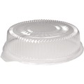 Food Containers & Lids | Handi-Foil 4012DL 12 in. Diameter Embossed Plastic Dome Lids Fits 4012/4013 - Clear (25/Carton) image number 0