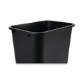 Indoor Waste Receptacles | Boardwalk 3485203 41 qt. Soft-Sided Plastic Wastebasket - Black image number 2