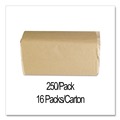 Perforated Roll & Hand Towels | GEN G1507 9 in. x 9.45 in. Singlefold Paper Towels - Natural (4000/Carton) image number 4