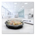 Food Containers & Lids | SOLO 809011-PP94 OctaView 9.55 in. x 9.1 in. x 3 in. 31 oz. Plastic Hinged-Lid Hot Food Containers - Black/Clear (100/Carton) image number 4