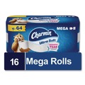 Toilet Tissues | Charmin 80835941 2-Ply Septic Safe Ultra Soft Bathroom Tissue Mega Roll - White (208 Sheets/Roll, 16 Rolls/Carton) image number 1