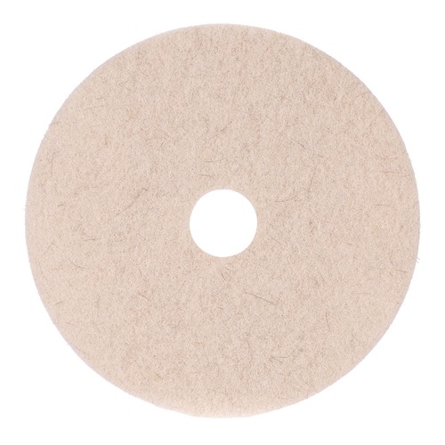 Floor Pads-Cleaning, Buffing & Polishing | Boardwalk BWK4017NHE 17 in. Diameter Natural Hog Hair Burnishing Floor Pads - Tan (5/Carton) image number 0