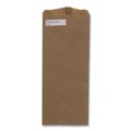 Liquor Bags | Ross & Wallace Paper Products 020331500PK/BL 4 in. x 2.5 in. x 11.5 in. 35# Basis Weight Merchandise Size Grocery Paper Bags - Brown (500/Bundle) image number 0