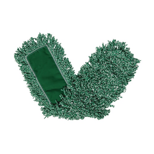 Mop Heads | Rubbermaid Commercial FGJ85700GR00 48 in. x 5 in. Microfiber Looped-End Dust Mop Heads - Green (12/Carton) image number 0