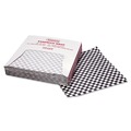 Paper Wraps | Bagcraft P057800 12 in. x 12 in. Grease-Resistant Paper Wraps and Liners - Black Check (5000/Carton) image number 0