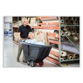 Carts & Trucks | Rubbermaid Commercial FG130400BLA 202 gal. 450 lbs. Capacity Plastic Rotomolded Tilt Truck - Black image number 5