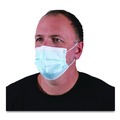 Face Masks | Boardwalk MS2000BX 3-Ply General Use Face Mask - Blue (50/Box) image number 7