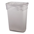High-Density Trash Bags | Heritage Z8048MN R03 High-Density 45 Gallon 10 Microns 40 in. x 48 in. Waste Can Liners - Natural (25 Bags/Roll, 10 Rolls/Carton) image number 4