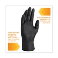 Food Service Disposable & Single Use Gloves | Ansell 49278 9.5 in. Long 6 mil Thick G10 Powder-Free Kraken Grip Nitrile Gloves - X-Large, Black (900/Carton) image number 2