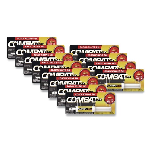Insecticides | Combat 05455 2.1 oz. Syringe Source Kill Max Roach Killing Gel (12/Carton) image number 0
