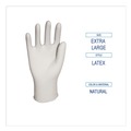 Food Service Disposable & Single Use Gloves | Boardwalk BWK345XLBX 4.4 mil General-Purpose Powder-Free Latex Gloves - X-Large, Natural (100/Box) image number 5