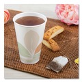Cups | SOLO 316PLA-J7234 Bare Eco-Forward 16 oz. PLA Leaf Design Paper Hot Cups - White/Green/Orange (1000/Carton) image number 6