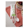 Cutlery Kits | Eco-Products EP-S015 Plantware Compostable Fork/Knife/Napkin/Spoon Cutlery Kit - Pearl White (250/Carton) image number 4