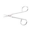 First Aid & Medical Scissors | First Aid Only FAE-6004 4.5 in. Long Scissors - Straight Nickel Handle image number 0
