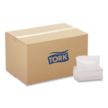 Tork 192123 13.8 x 8.5 Multipurpose Paper Wiper - White (12/Carton)
