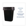 Low-Density Trash Bags | Boardwalk W4832YKKR01 24 in. x 32 in. 16 gal. 1 mil Perforated Roll Low-Density Waste Can Liners - Black (150/Carton) image number 5