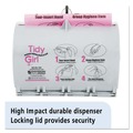 Feminine Care Dispenser Liners | Tidy Girl TGUDPV2 Plastic Feminine Hygiene Disposal Bag Dispenser - Gray image number 7