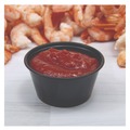 Cups | Dart P325BLK 3.25 oz. Polystyrene Portion Cups - Black (2500/Carton) image number 4