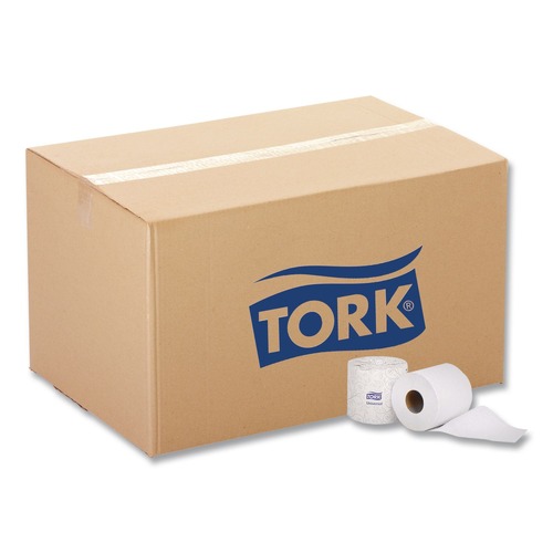 Perforated Roll & Hand Towels | Tork 240616 2-Ply Septic Safe Bath Tissue - White (48/Carton) image number 0