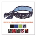 Head & Face Protection | Ergodyne 12564 Chill-Its 6700CT One Size Fits Most Cooling Bandana PVA Tie Headband - Navy Western image number 4