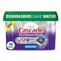 Dishwashing Detergents | Cascade 80374823 Platinum Plus 20.7 oz. Tub ActionPacs Dishwasher Detergent Pods - Fresh Scent (6/Carton) image number 3