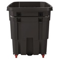 Carts & Trucks | Suncast Commercial RMTTCD1003F1 1 cu. Yd. 1,250 lbs. Capacity Light Duty Tilt Truck - Black image number 3