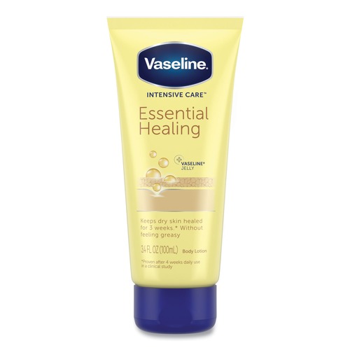 Lotions | Vaseline 10305210044484 3.4 oz. Squeeze Tube Intensive Care Essential Healing Body Lotion image number 0