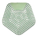Toilet & Urinal Deodorizers | Boardwalk WCBX-P-010I010I-02-AAS80- 0.11 oz WCBasix Urinal Screen - Cucumber Twist Scent, Green (10/Box) image number 0
