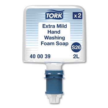 SOAP REFILLS | Tork 400039 2 L Mild Foam Soap S26 Refill - Unscented (2/Pack)