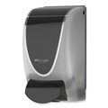 Soap Dispensers | SC Johnson TPB1LDS 4.92 in. x 4.5 in. x 9.25 in. 1 L Transparent Manual Dispenser - Black/Chrome (15/Carton) image number 2