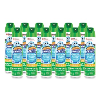 BATHROOM CLEANERS | Scrubbing Bubbles 313358 25-Ounce Disinfectant Restroom Cleaner II Spray - Rain Shower Scent (12/Carton)