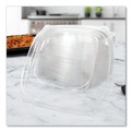 Food Containers & Lids | Dart C2464BDL PresentaBowls Pro 8.5 in. x 8.5 in. x 0.5 in. Square Plastic Lids for 24 oz. to 32 oz. Bowls - Clear (252/Carton) image number 5