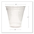 Cups | Fabri-Kal 000000000009509106 Greenware 16 oz Cold Drink Cups - Clear (50/Sleeve, 20 Sleeves/Carton) image number 3