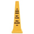 Signs | Rubbermaid Commercial FG627677YEL 12.25 in. x 12.25 in. x 36 in. Multilingual Wet Floor Safety Cone image number 0