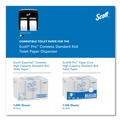 Toilet Tissue Dispensers | Scott 44518 11.25 in. x 6.31 in. x 12.75 in. Pro High Capacity Coreless SRB Tissue Dispenser - Black (1/Carton) image number 8