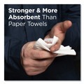 Perforated Roll & Hand Towels | Georgia-Pacific 29221 2-Ply 8 in. x 12-1/2 in. Light-Duty Paper Wipers - White (148/Box, 20 Boxes/Carton) image number 5