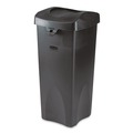 Waste Receptacle Lids | Rubbermaid Commercial FG268988BLA Untouchable 16 in. Square Swing Top Lid - Black image number 5
