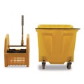Buckets & Wringers | Carlisle 4690404 35 qt OmniFit Mop Bucket with Down Press Wringer - Yellow image number 3