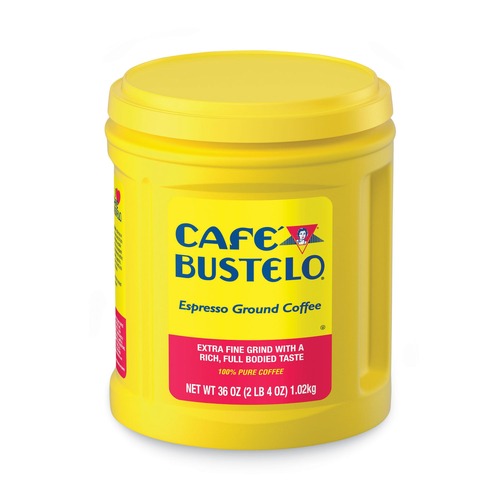 Coffee - Caffeinated | Cafe Bustelo 7447100055 36 oz. Canister Espresso Ground Coffee image number 0